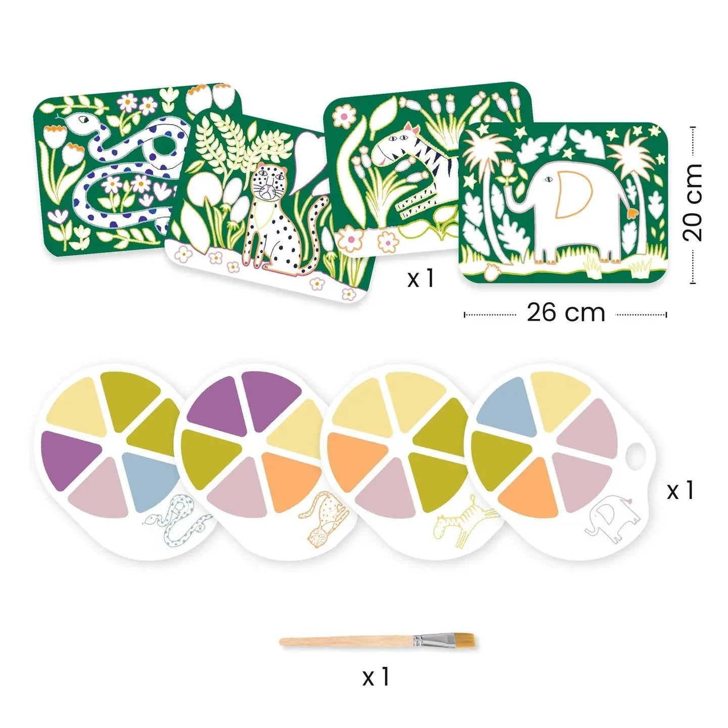 Wild Ones Paint with Water Activity Set Djeco Lil Tulips