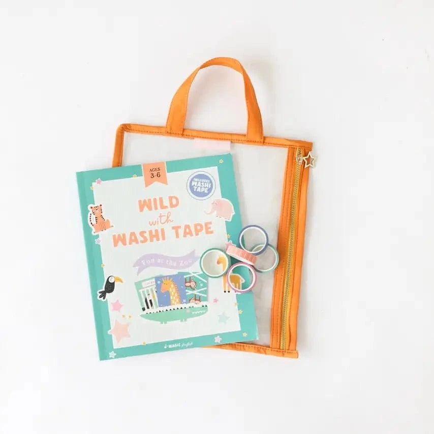 Wild with Washi Tape Activity Kit - Fun At the Zoo Magicplaybook Lil Tulips