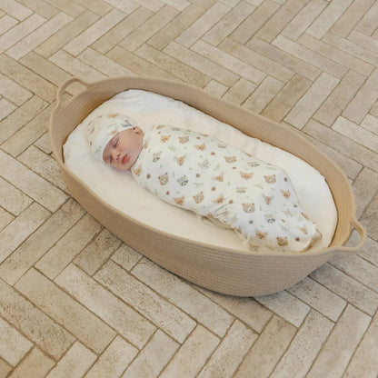 Wilder Knit Swaddle Blanket Copper Pearl Lil Tulips