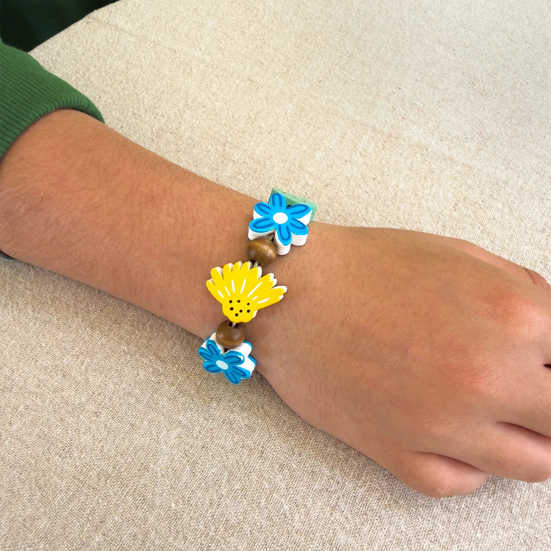Wildflower Bracelet Bead Kit Cotton Twist Lil Tulips