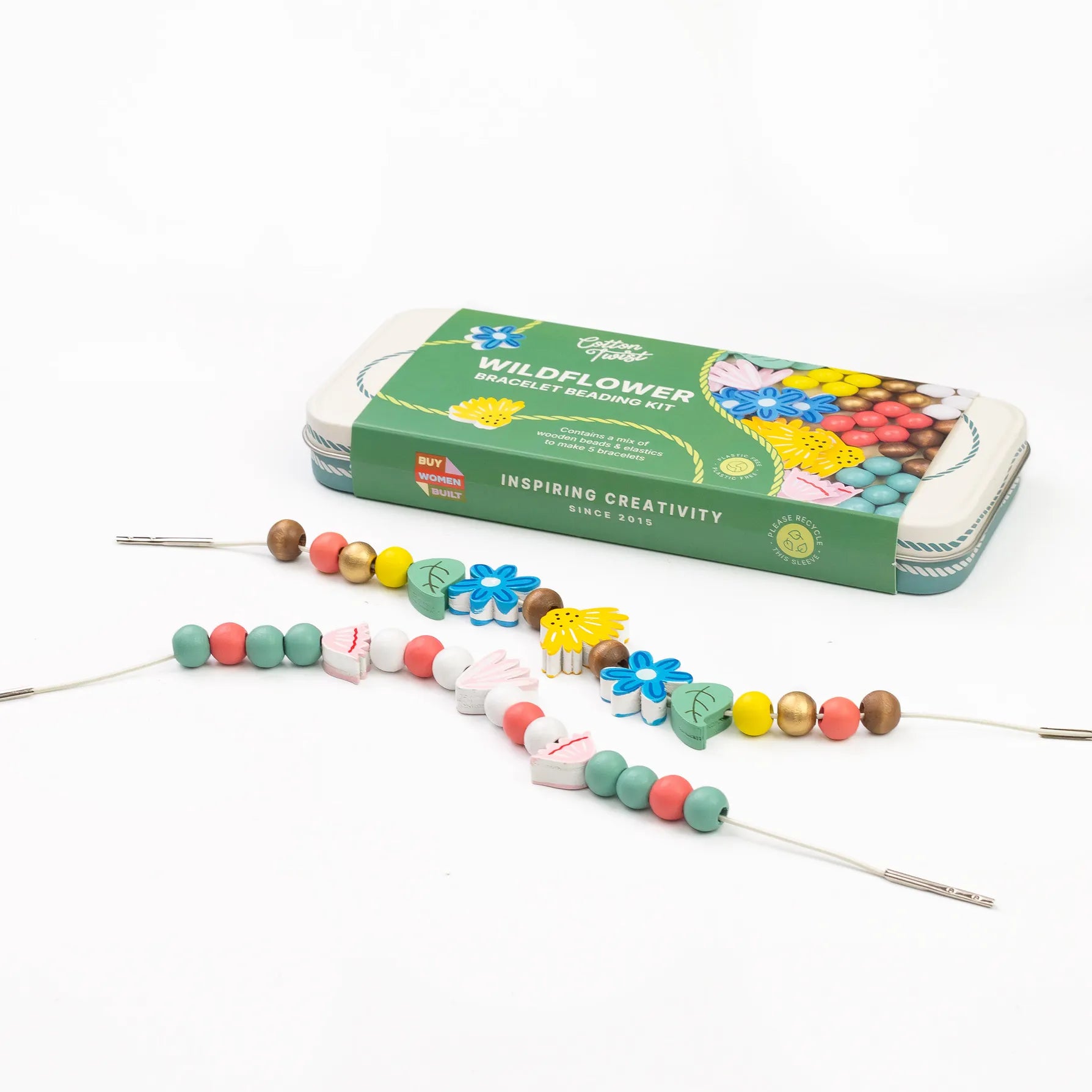 Wildflower Bracelet Bead Kit Cotton Twist Lil Tulips