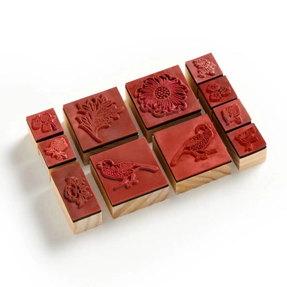 William Morris Rubber Stamp Set Chronicle Books Lil Tulips