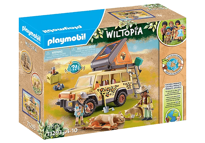 Wiltopia: Cross-Country Vehicle with Lions 71293 Playmobil Toys Lil Tulips