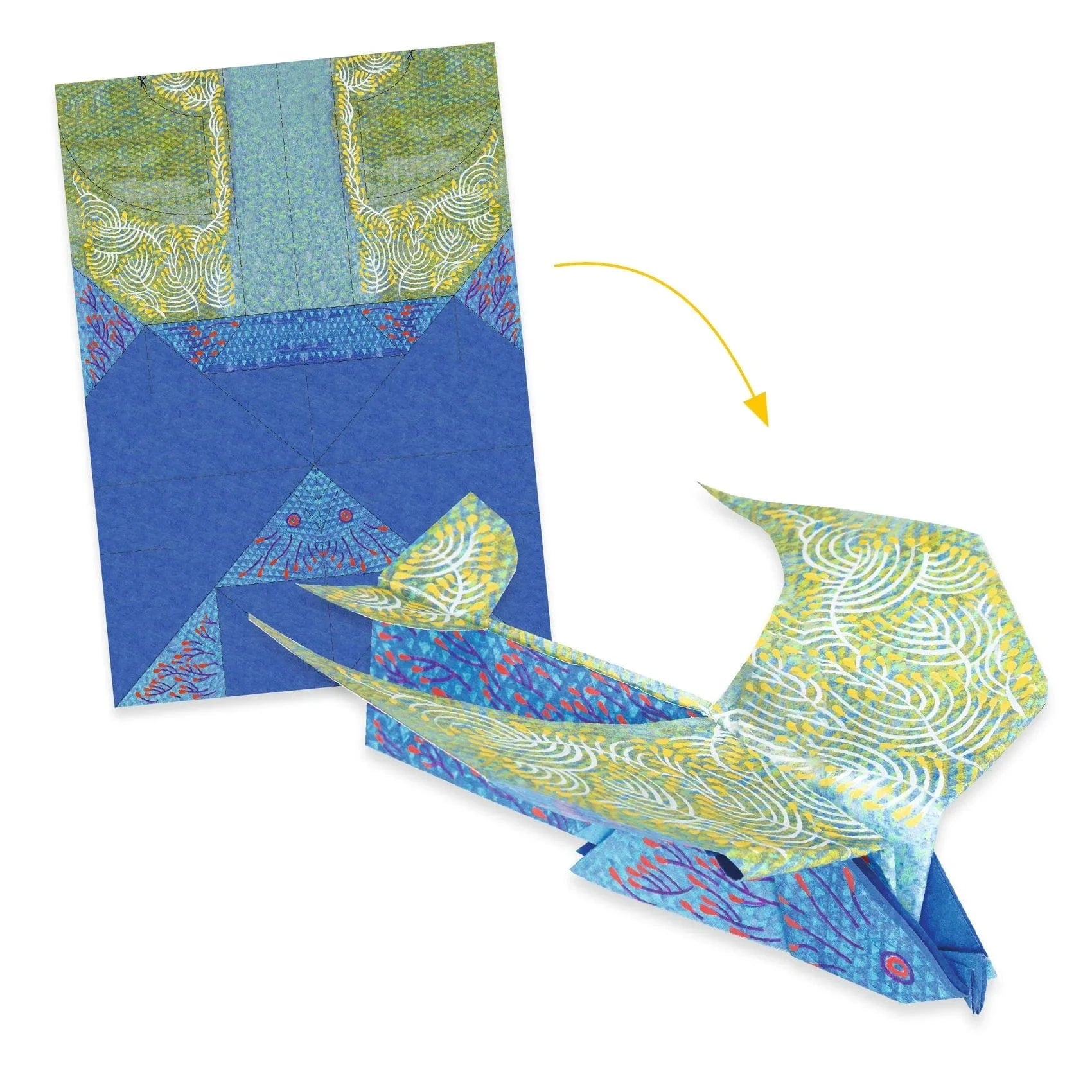 Wing Beat Origami Paper Craft Kit Djeco Lil Tulips
