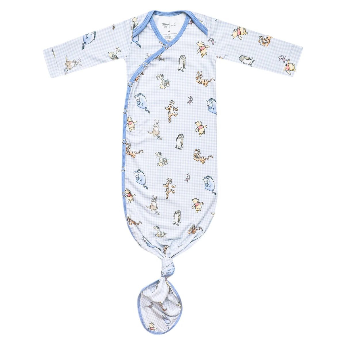 Winnie the Pooh and Friends Newborn Knotted Gown Copper Pearl Lil Tulips