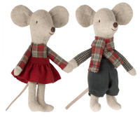 Winter Mice Twins, Little Brother and Sister Maileg Lil Tulips