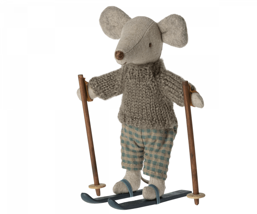 Winter Mouse with Ski Set, Big Brother Maileg Lil Tulips