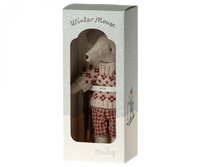 Winter Mouse with Ski Set, Mum Maileg Lil Tulips