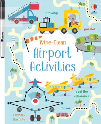 Wipe-Clean Airport Activities Harper Collins Childrens Lil Tulips