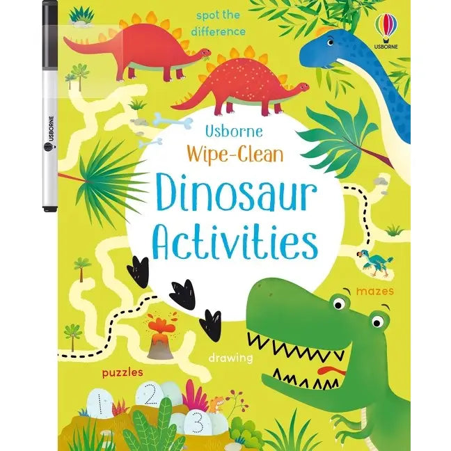 Wipe-Clean Dinosaur Activities Harper Collins Childrens Lil Tulips