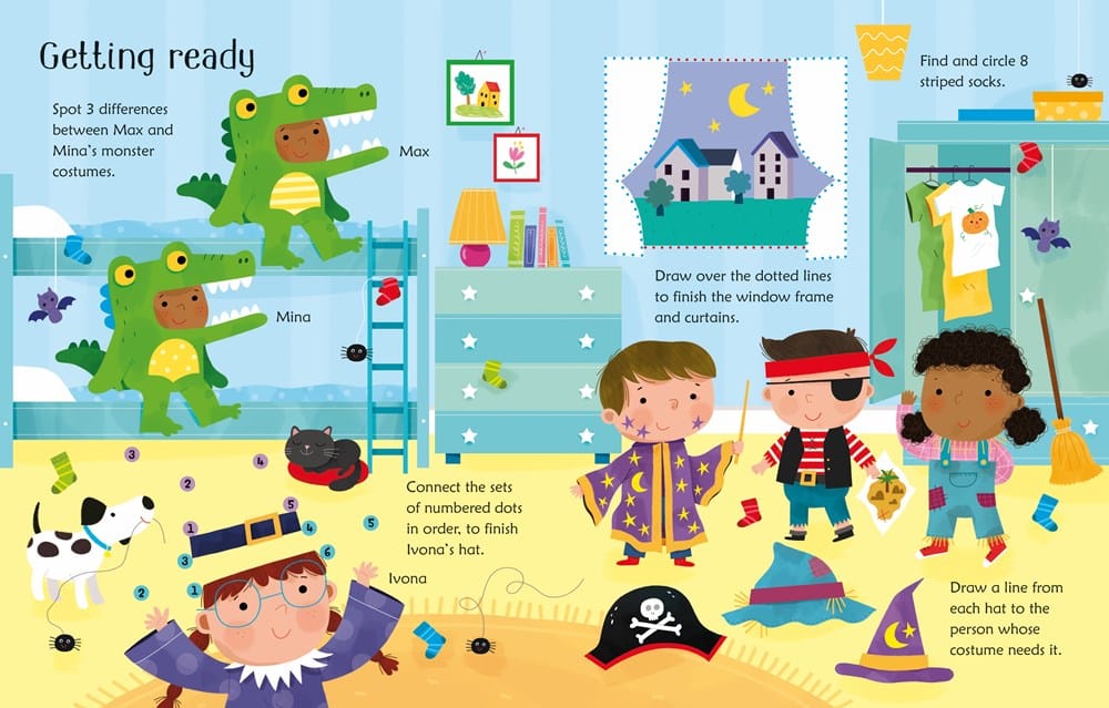 Wipe-Clean Halloween Activities Harper Collins Childrens Lil Tulips