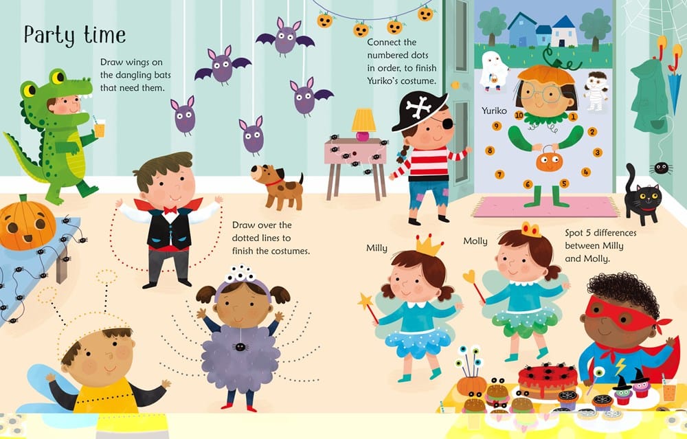 Wipe-Clean Halloween Activities Harper Collins Childrens Lil Tulips