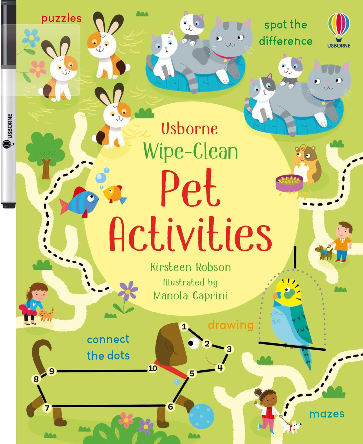 Wipe-Clean Pet Activities Harper Collins Children's Lil Tulips