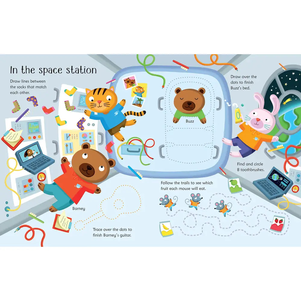 Wipe-Clean Space Activities Harper Collins Childrens Lil Tulips