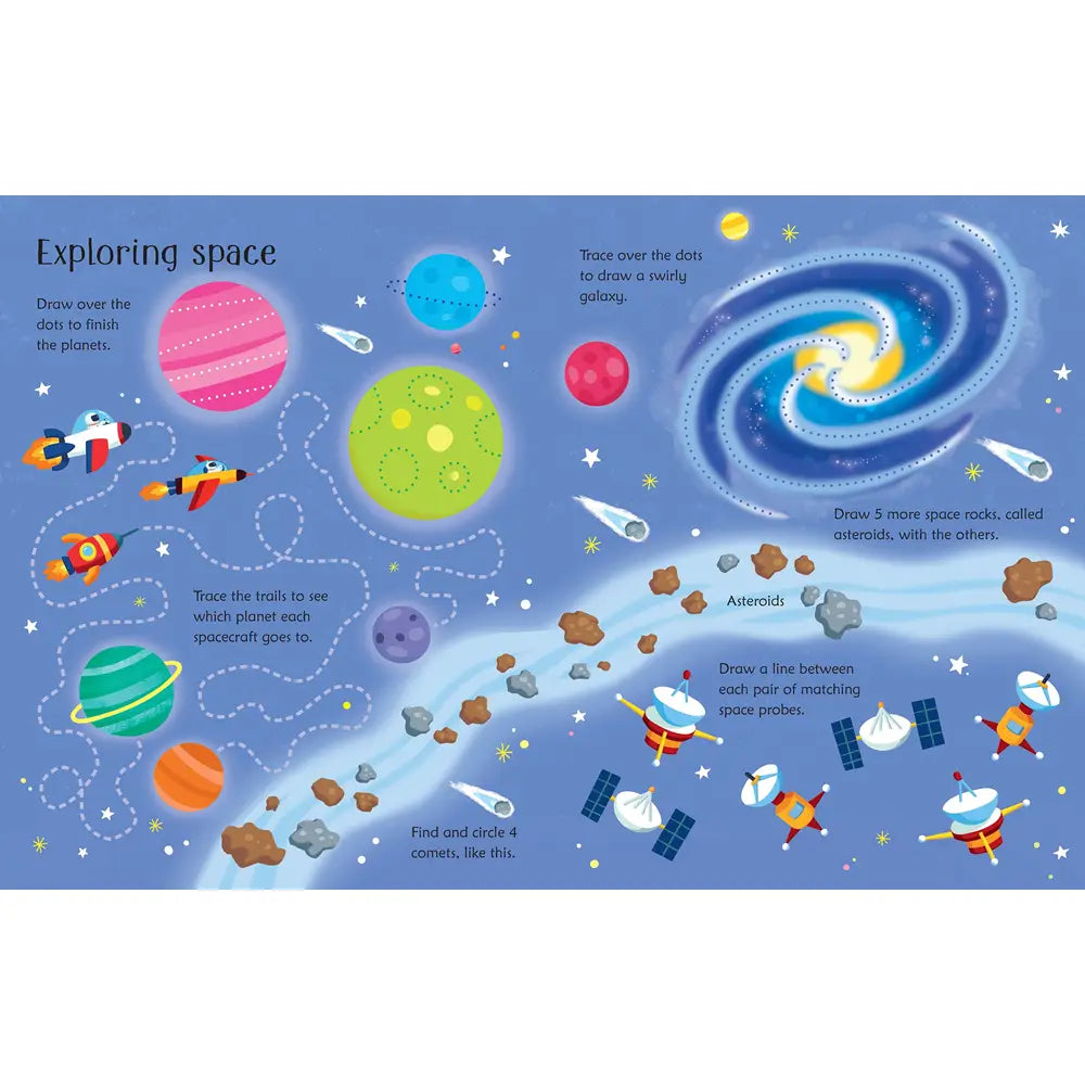 Wipe-Clean Space Activities Harper Collins Childrens Lil Tulips