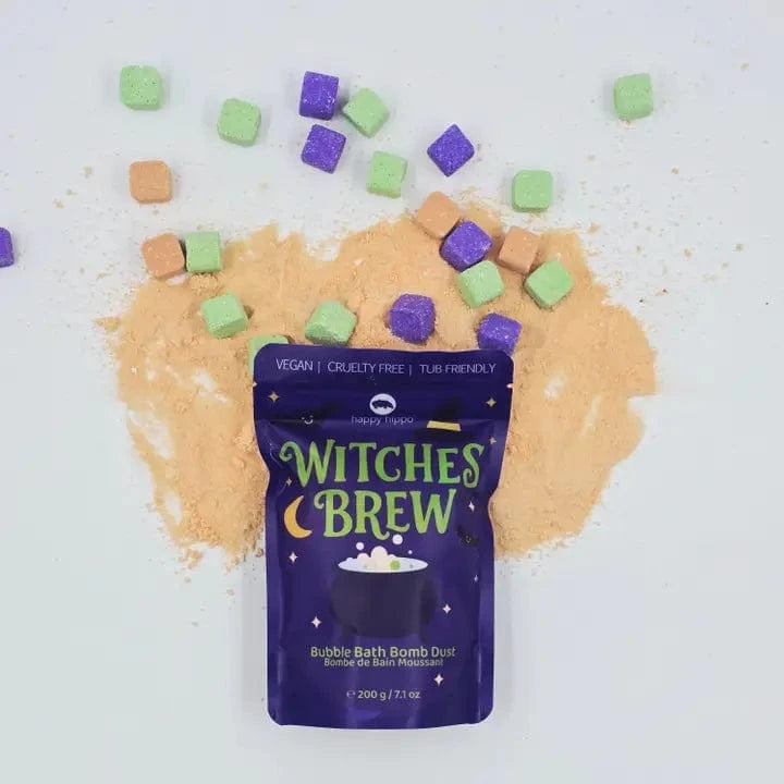 Witches Brew - Bubble Bomb Dust + Mini Bath Happy Hippo Bath Lil Tulips