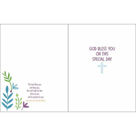 With Scripture Card - 1st Communion Gina B Designs Lil Tulips