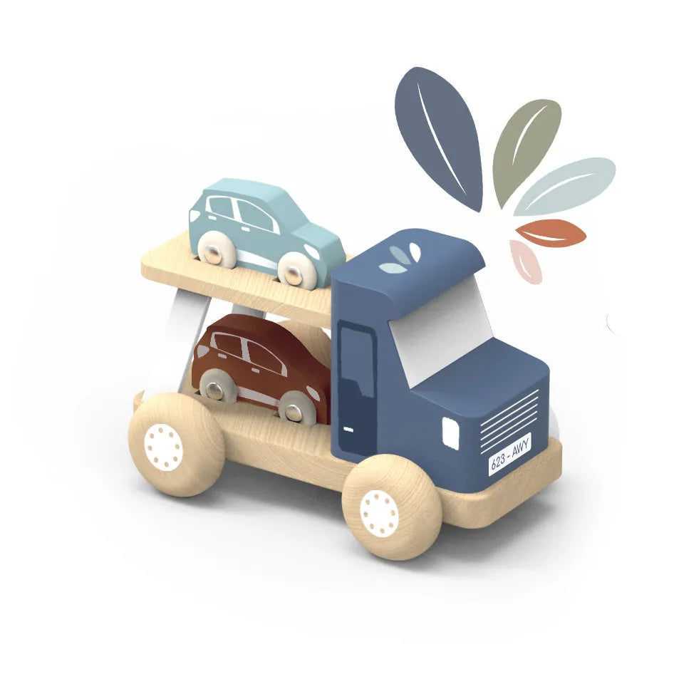Wooden Car Carrier Speedy Monkey Lil Tulips