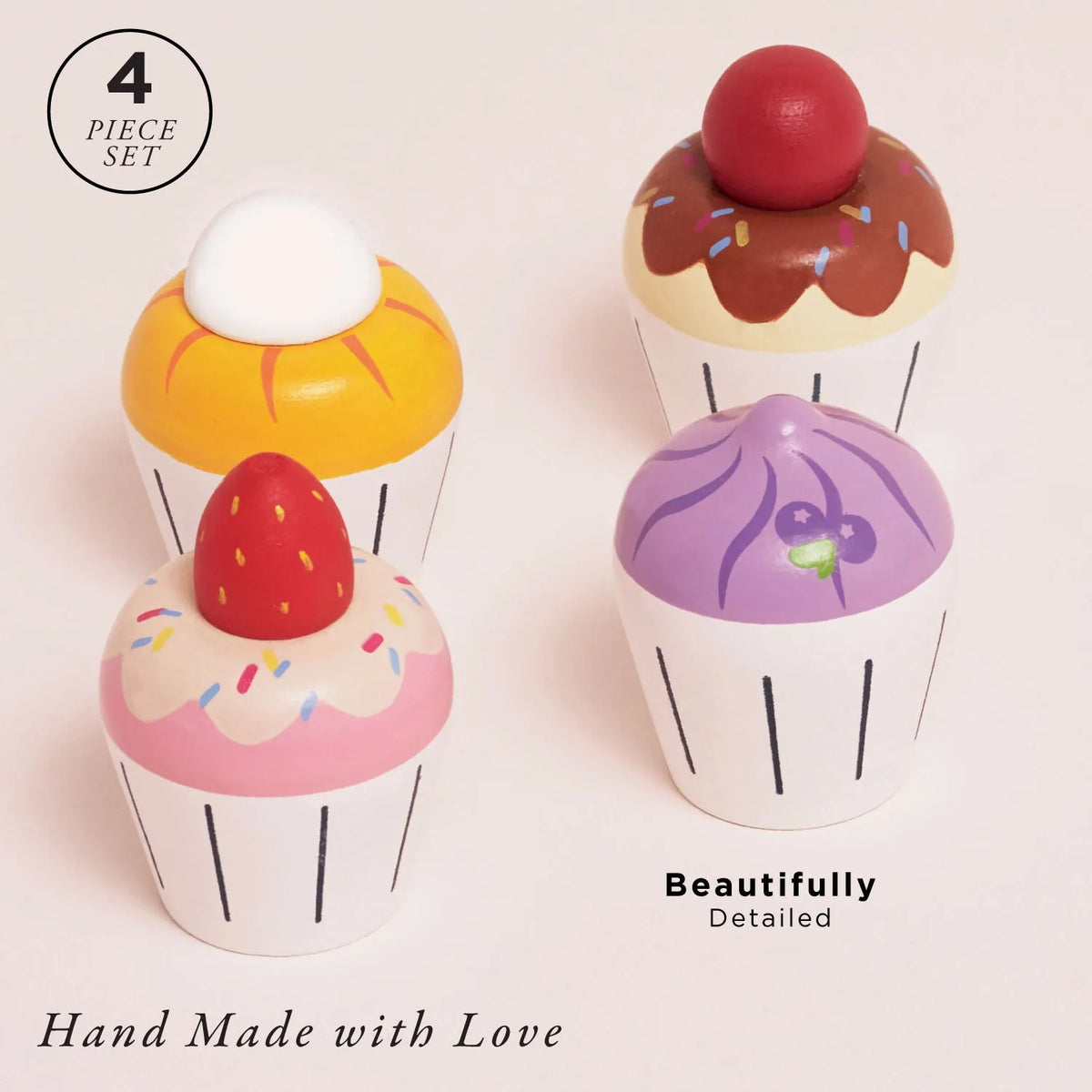 Wooden Cupcake Set Le Toy Van Lil Tulips
