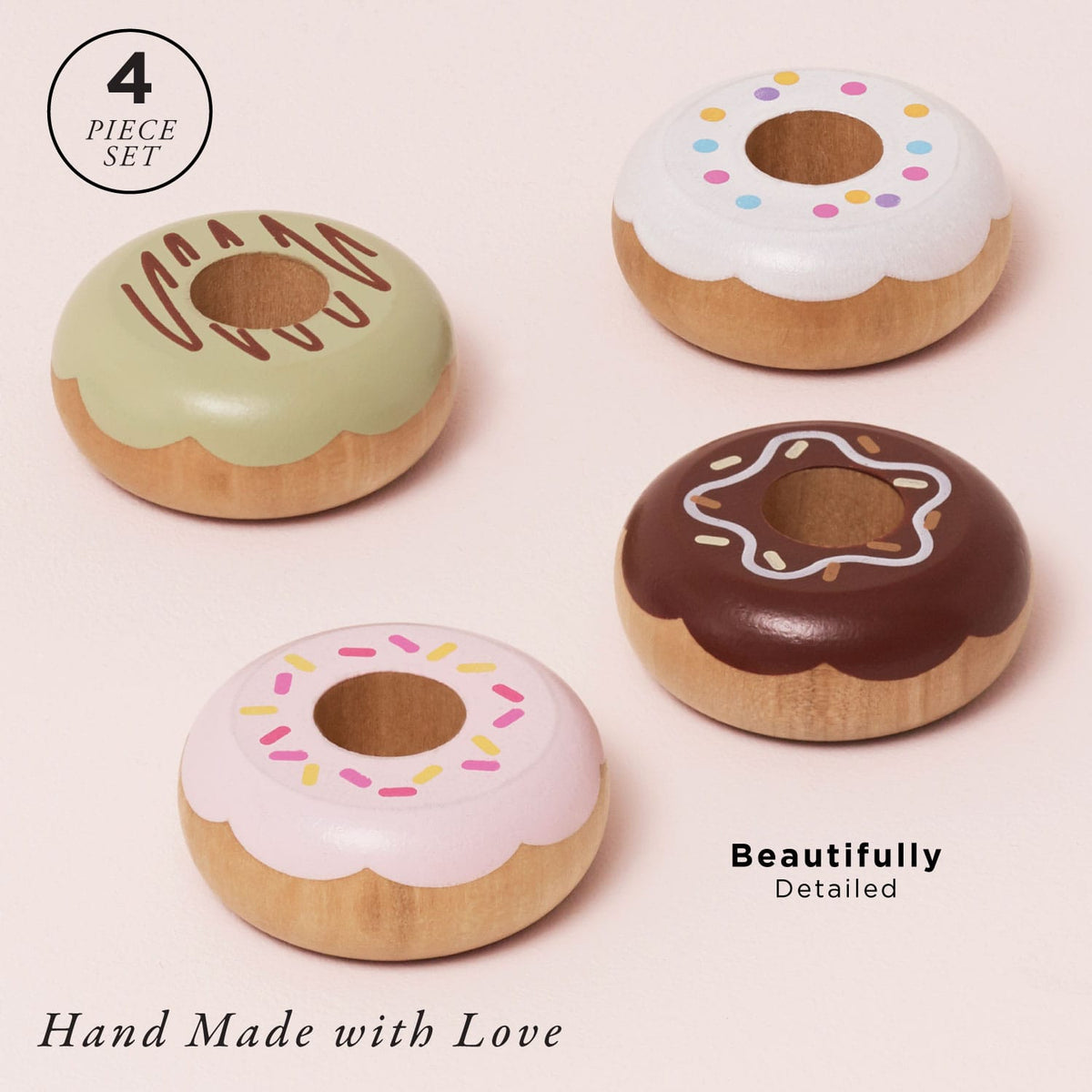 Wooden Donut Play Food Set Le Toy Van Lil Tulips