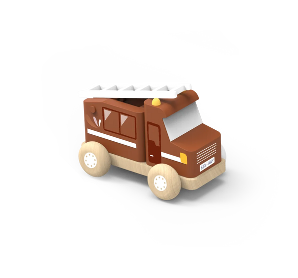 Wooden Fire Truck Speedy Monkey Lil Tulips