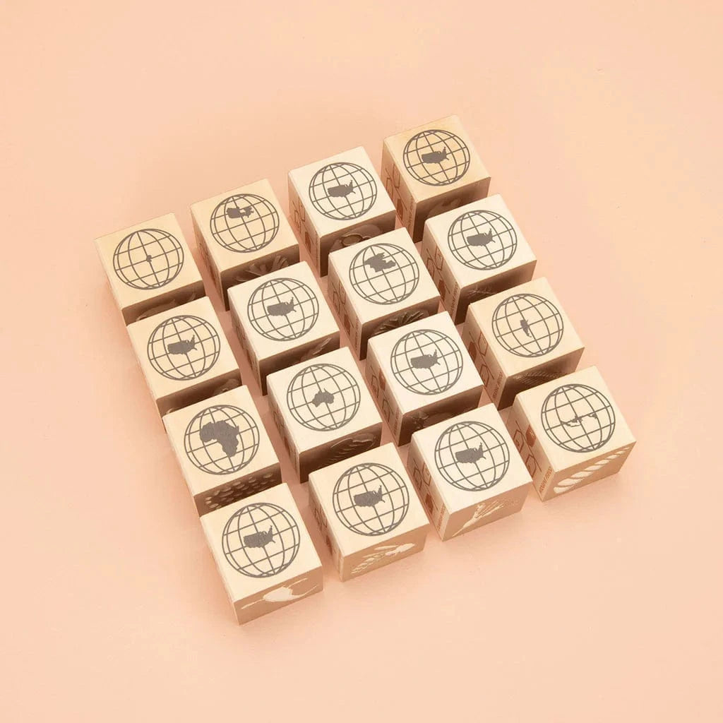 Wooden Fossil Blocks Uncle Goose Lil Tulips