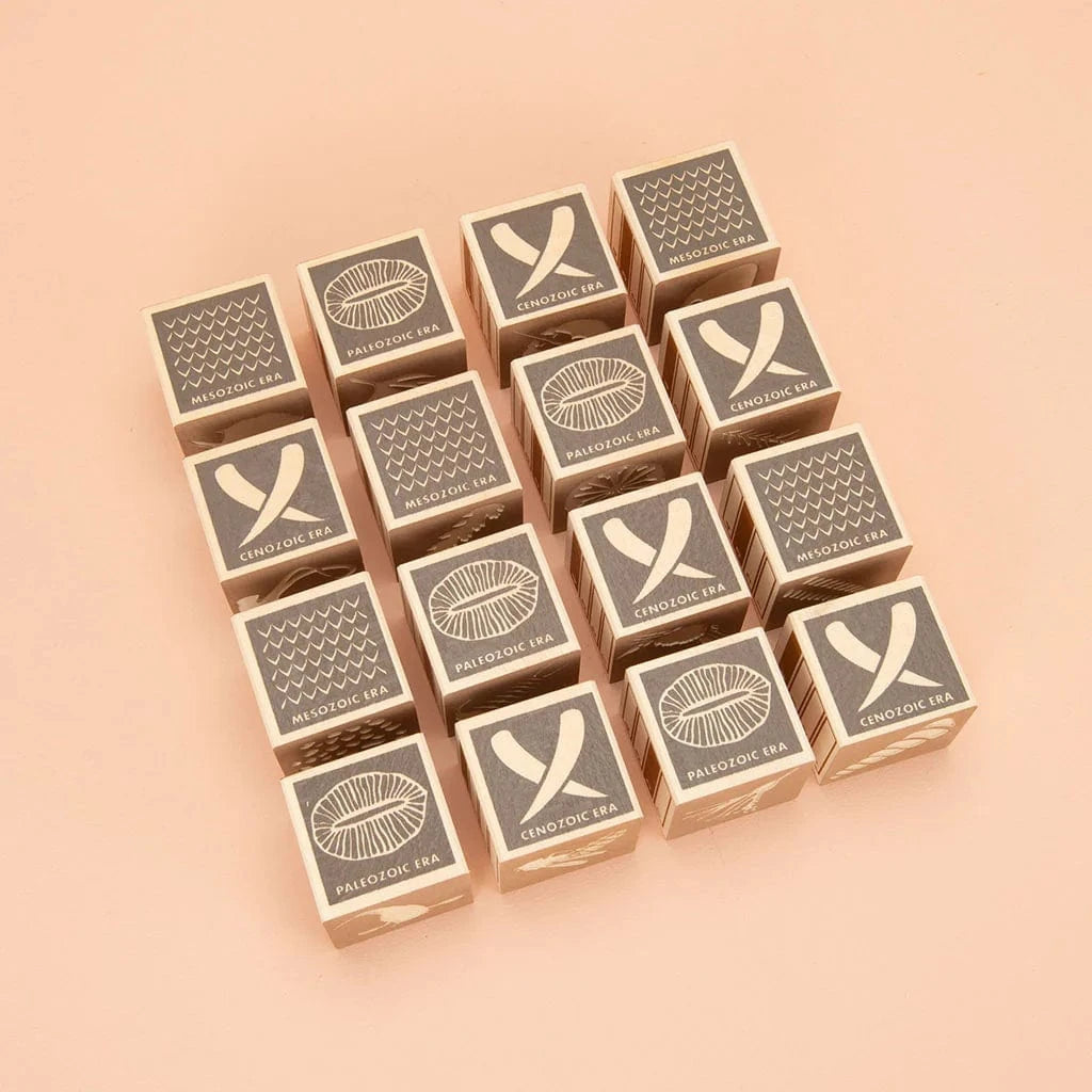 Wooden Fossil Blocks Uncle Goose Lil Tulips