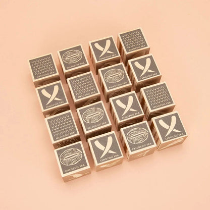 Wooden Fossil Blocks Uncle Goose Lil Tulips