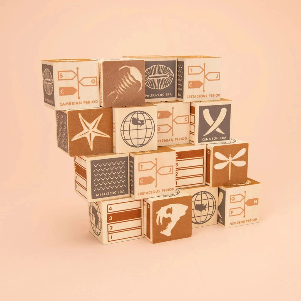 Wooden Fossil Blocks Uncle Goose Lil Tulips
