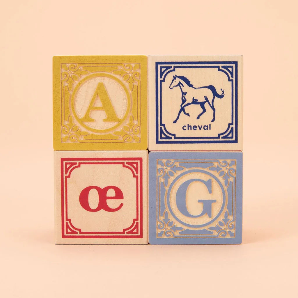 Wooden French Blocks Uncle Goose Lil Tulips
