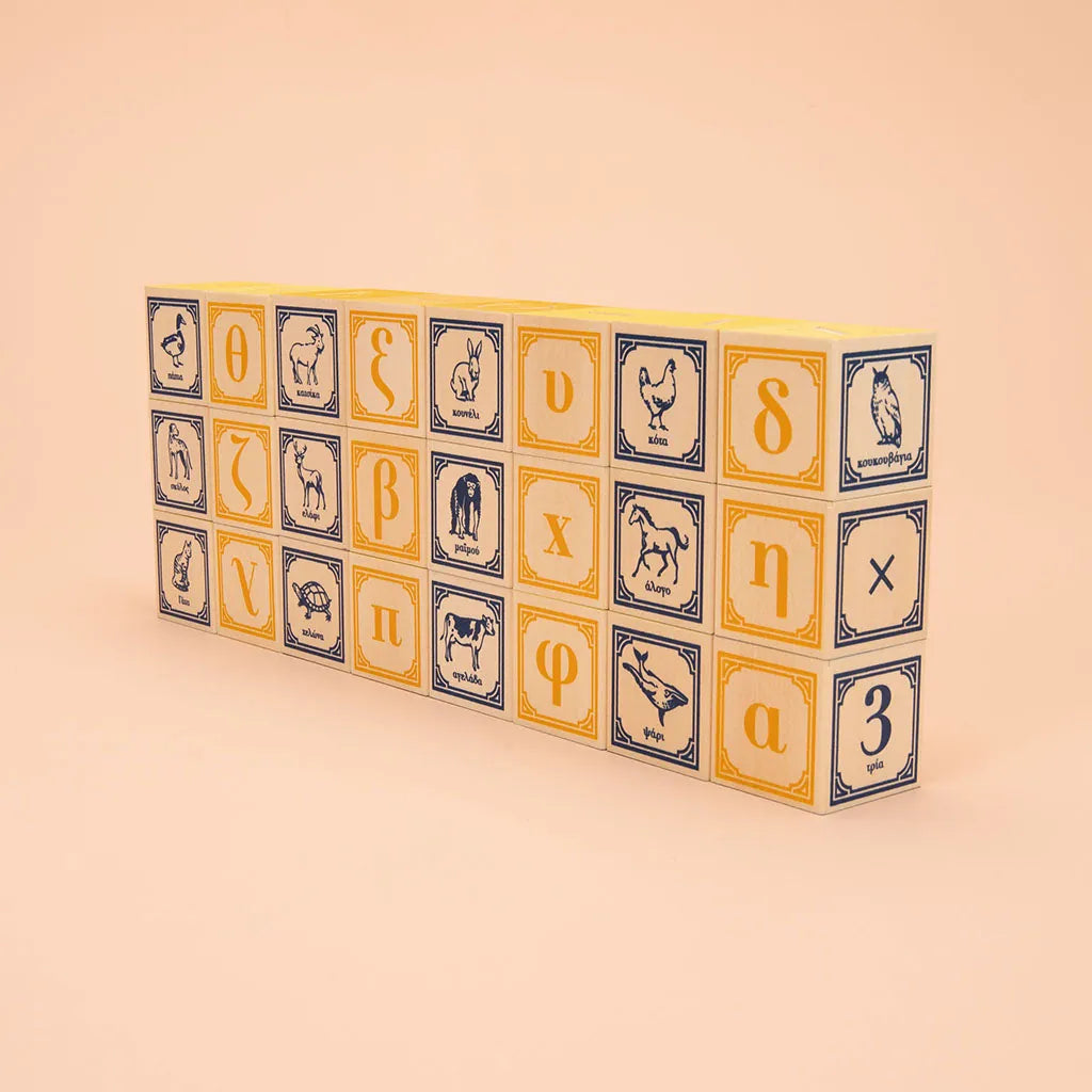 Wooden Greek Blocks Uncle Goose Lil Tulips