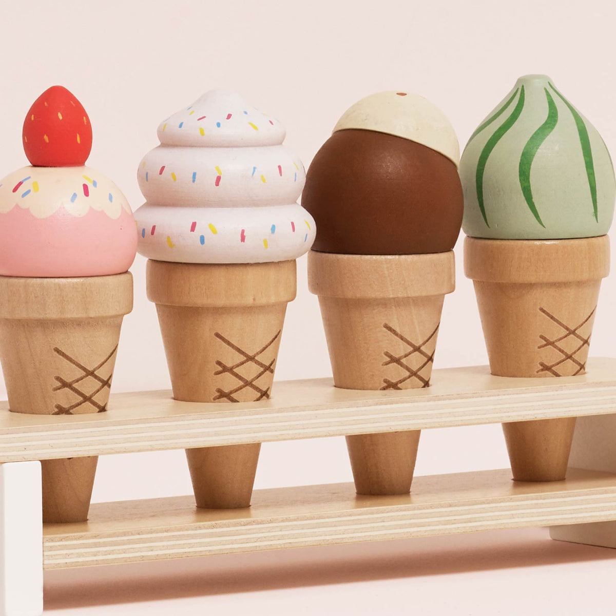 Wooden Ice Cream Cones Set Le Toy Van Lil Tulips