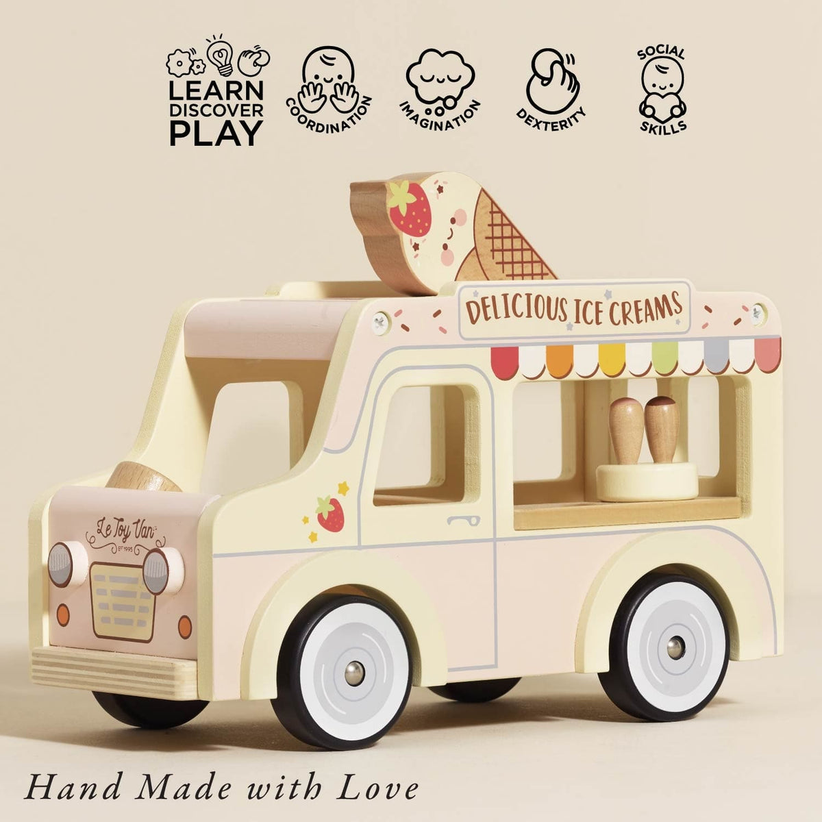 Wooden Ice Cream Van Le Toy Van Lil Tulips