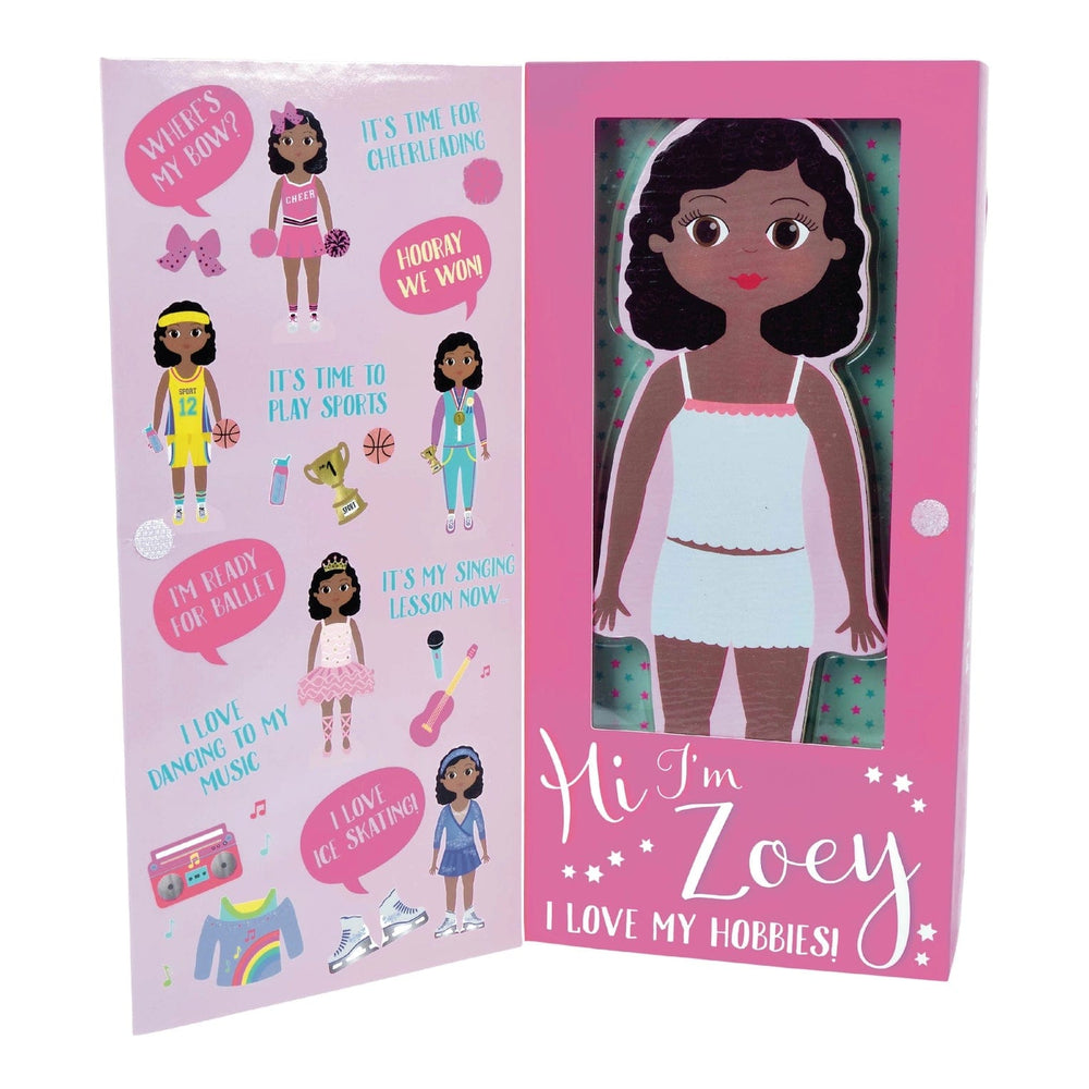 Wooden Magnetic Dress Up Doll - Zoey Floss and Rock Lil Tulips