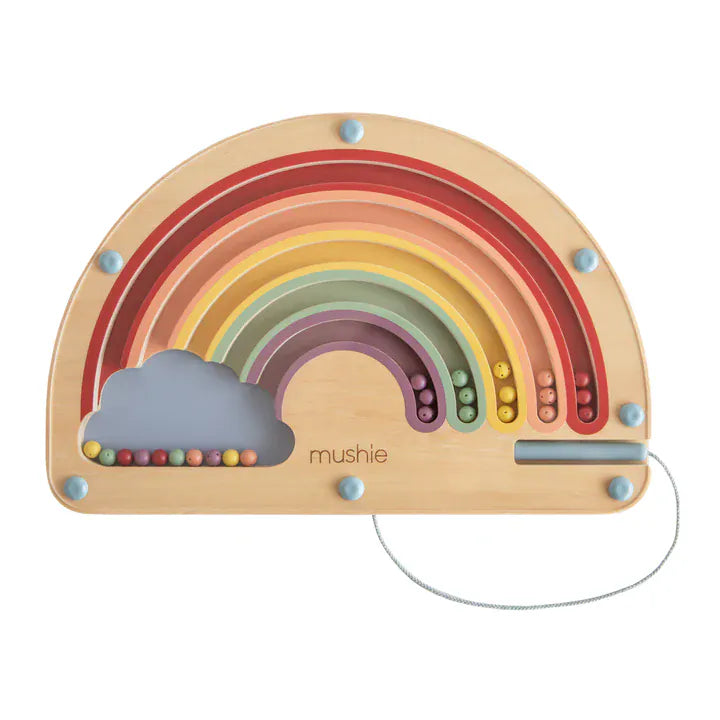 Wooden Magnetic Rainbow Maze Mushie Lil Tulips