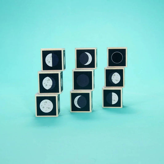 Wooden Moon Phase Blocks Uncle Goose Lil Tulips