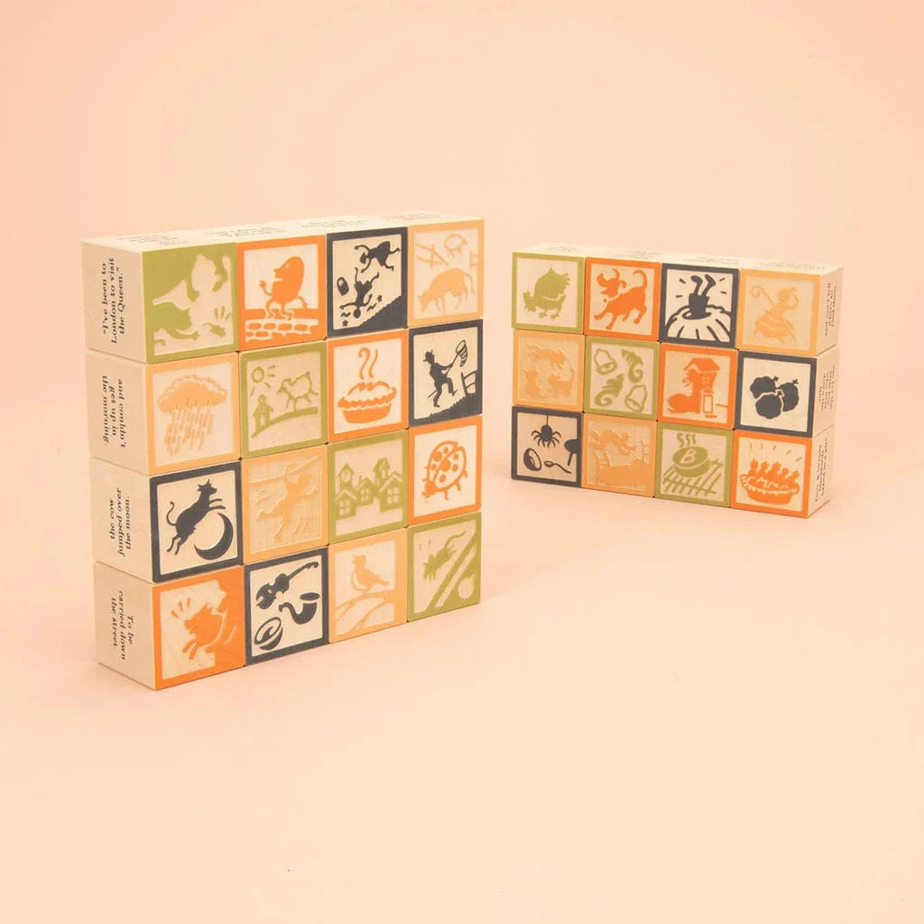Wooden Nursery Rhyme Blocks Uncle Goose Lil Tulips