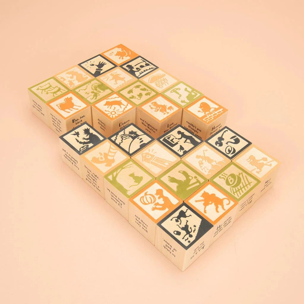 Wooden Nursery Rhyme Blocks Uncle Goose Lil Tulips