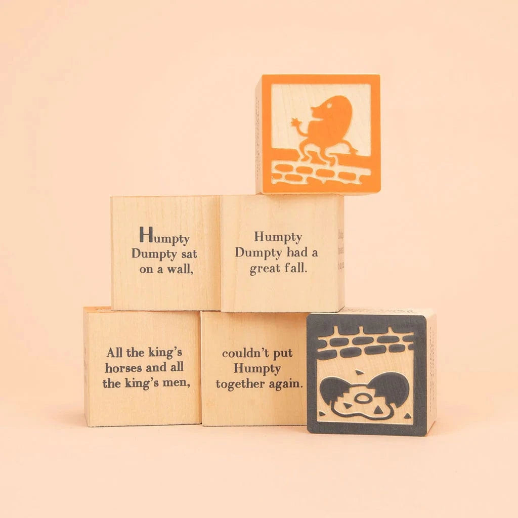 Wooden Nursery Rhyme Blocks Uncle Goose Lil Tulips