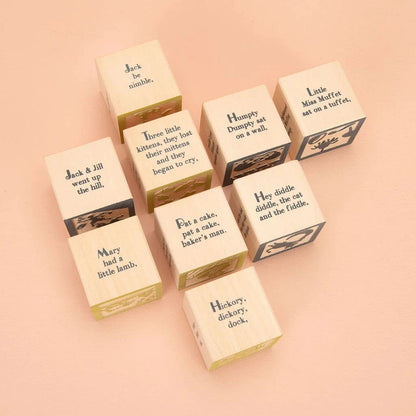 Wooden Nursery Rhyme Favorite Blocks Uncle Goose Lil Tulips