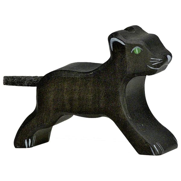 Wooden Panther Small Holztiger Lil Tulips