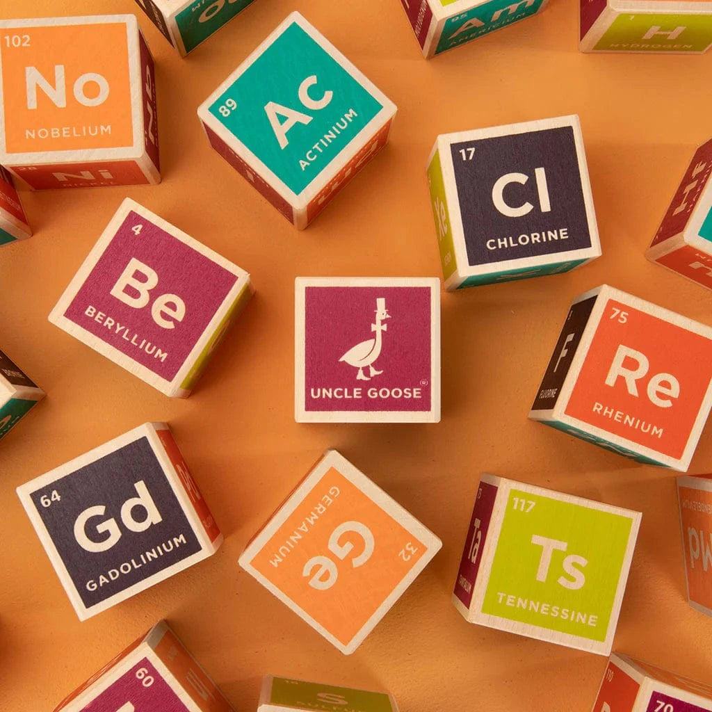 Wooden Periodic Table Elemental Blocks Uncle Goose Lil Tulips