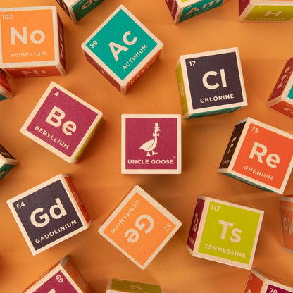 Wooden Periodic Table Elemental Blocks Uncle Goose Lil Tulips
