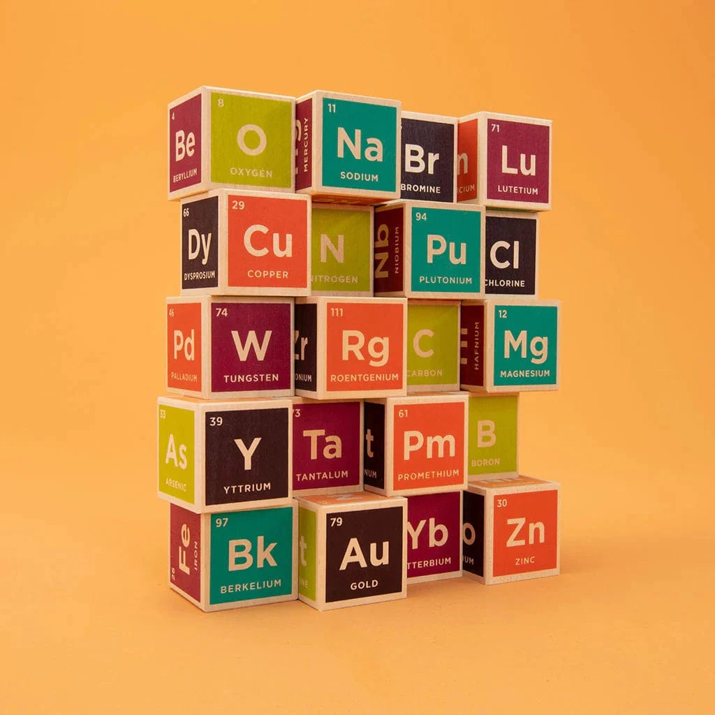 Wooden Periodic Table Elemental Blocks Uncle Goose Lil Tulips