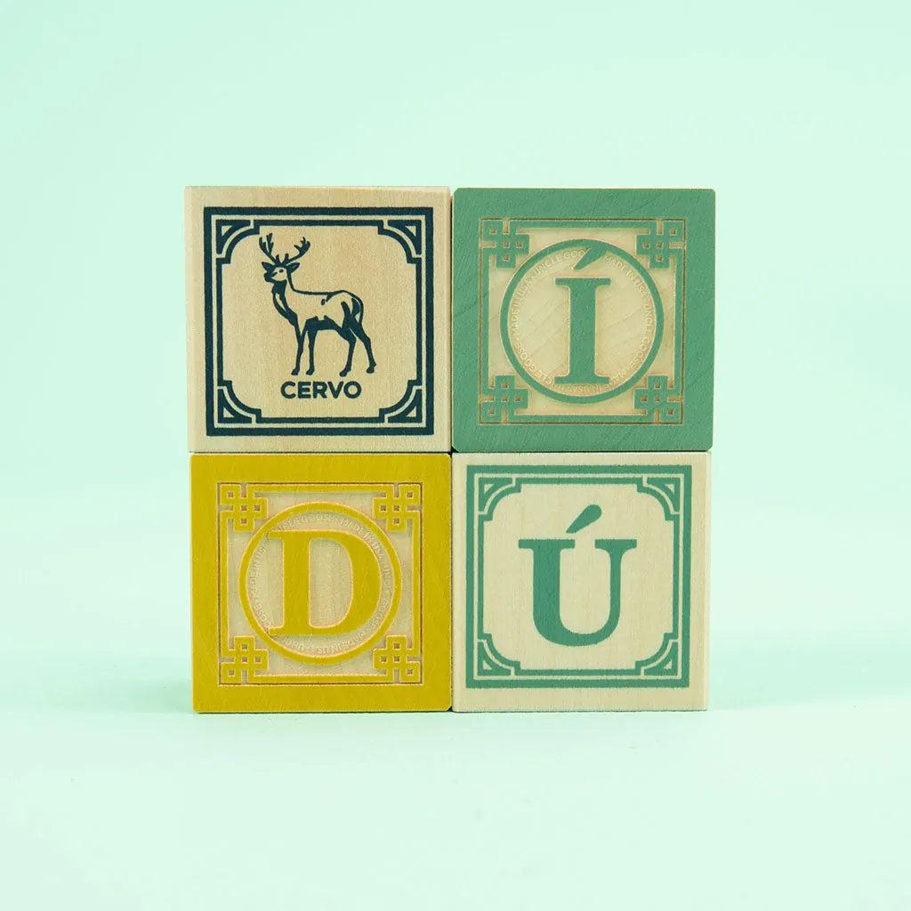 Wooden Portuguese Blocks Uncle Goose Lil Tulips