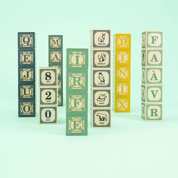Wooden Portuguese Blocks Uncle Goose Lil Tulips