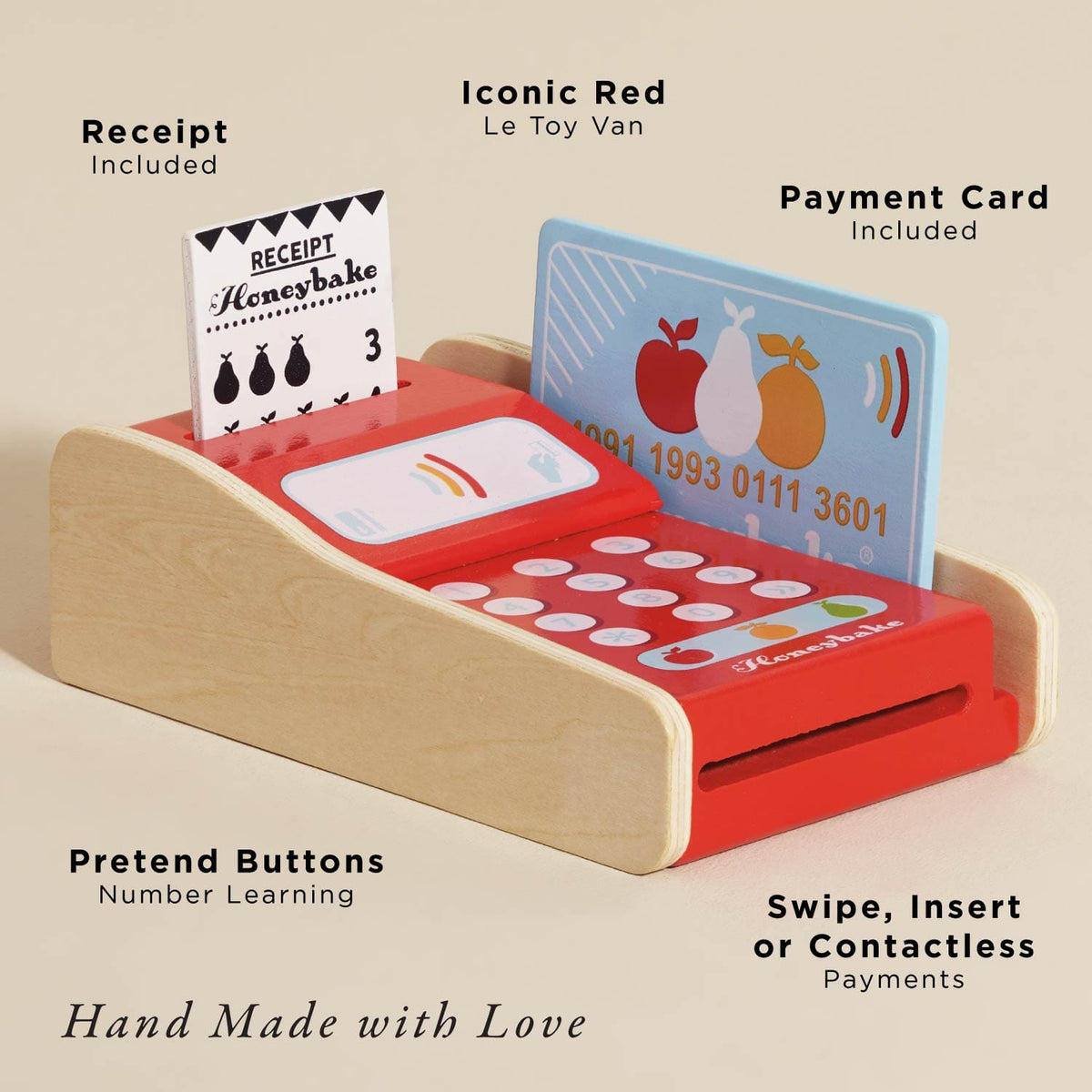 Wooden Shop Card Machine Le Toy Van Lil Tulips
