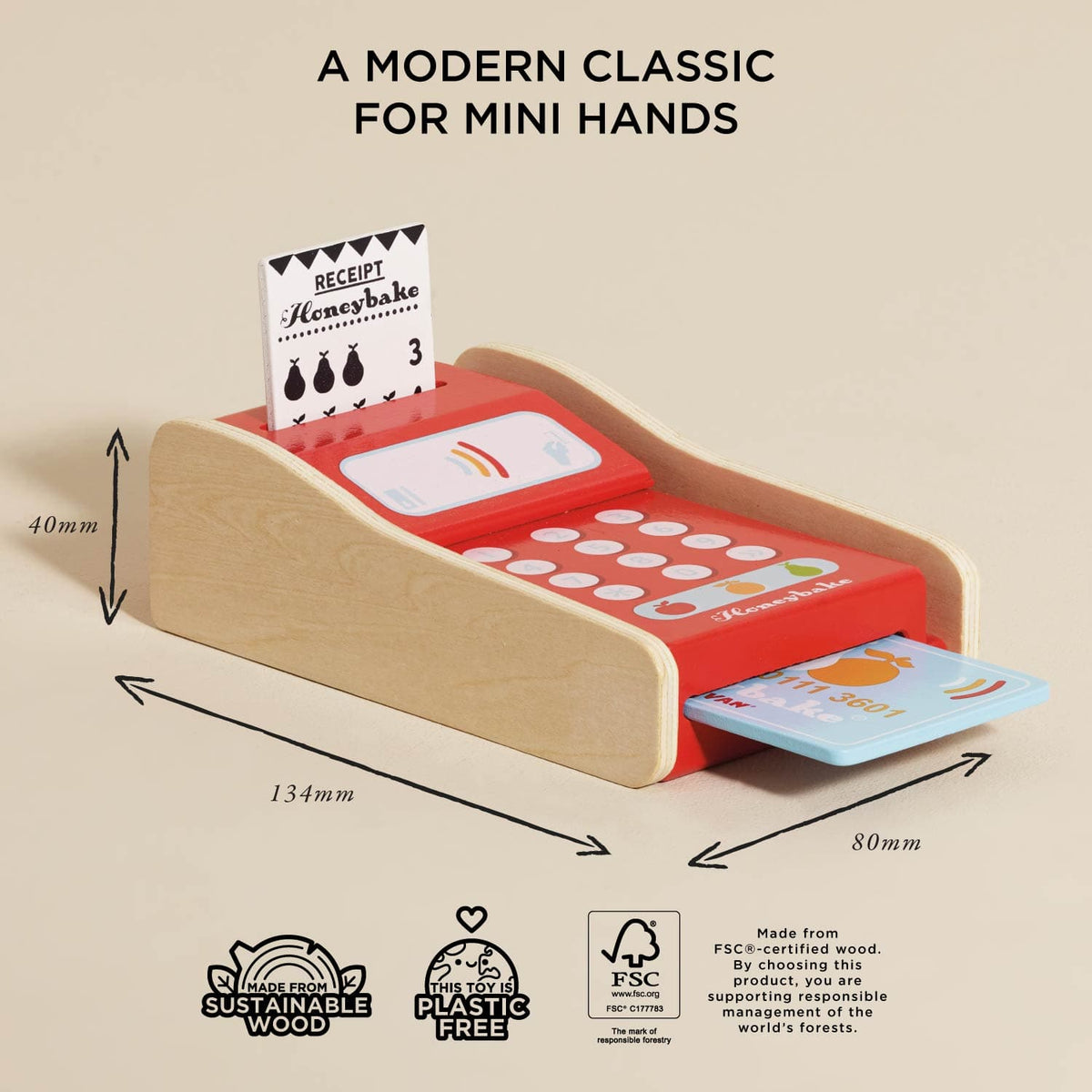 Wooden Shop Card Machine Le Toy Van Lil Tulips