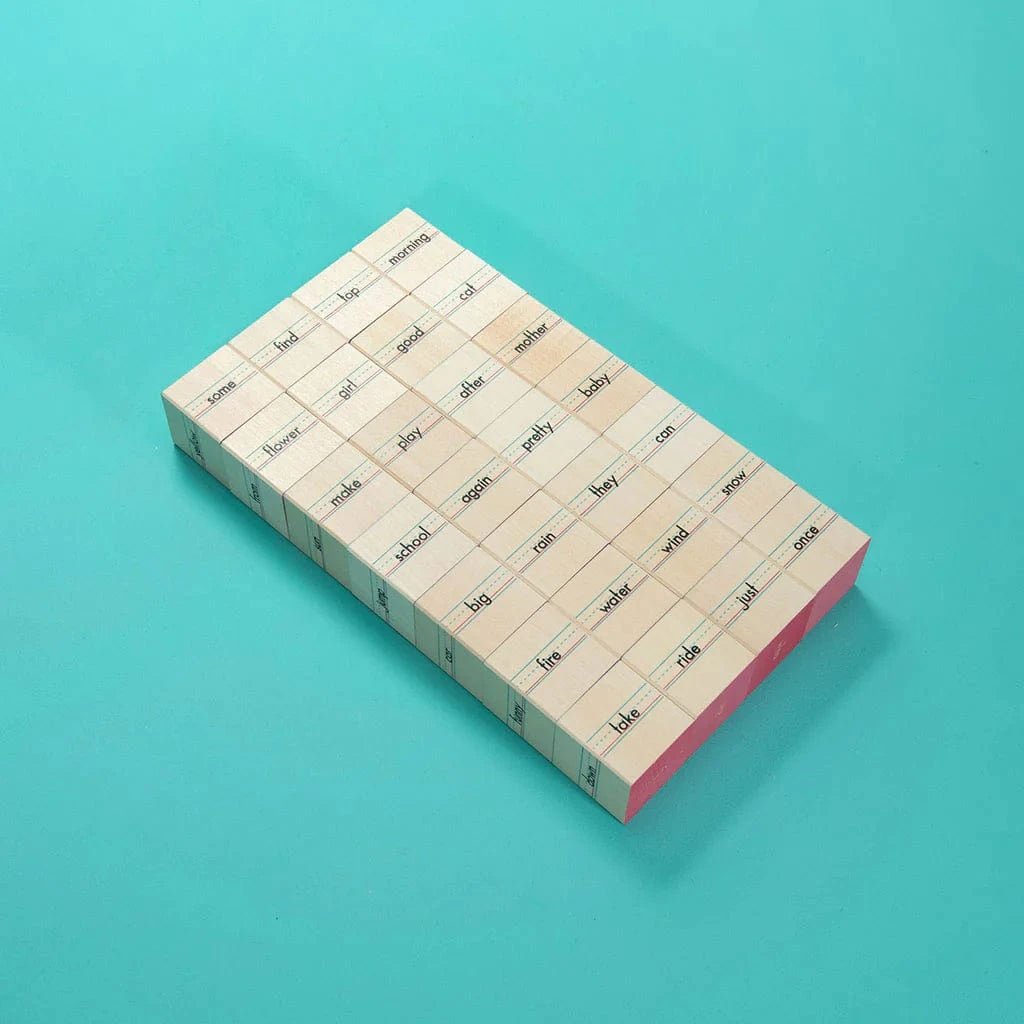 Wooden Sight Word Blocks Uncle Goose Lil Tulips