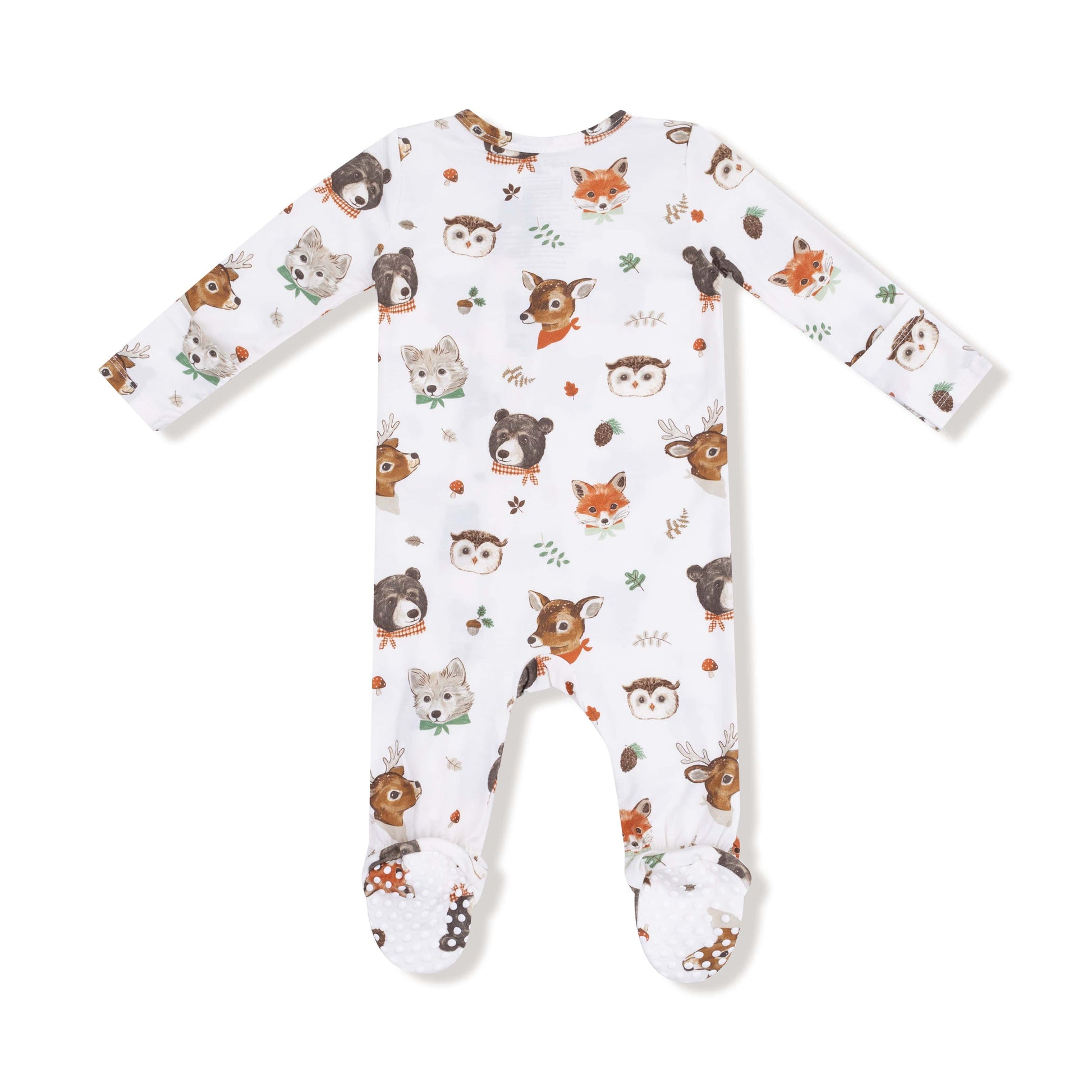 Woodland Animal Faces - 2 Way Zipper  Footie Angel Dear Lil Tulips